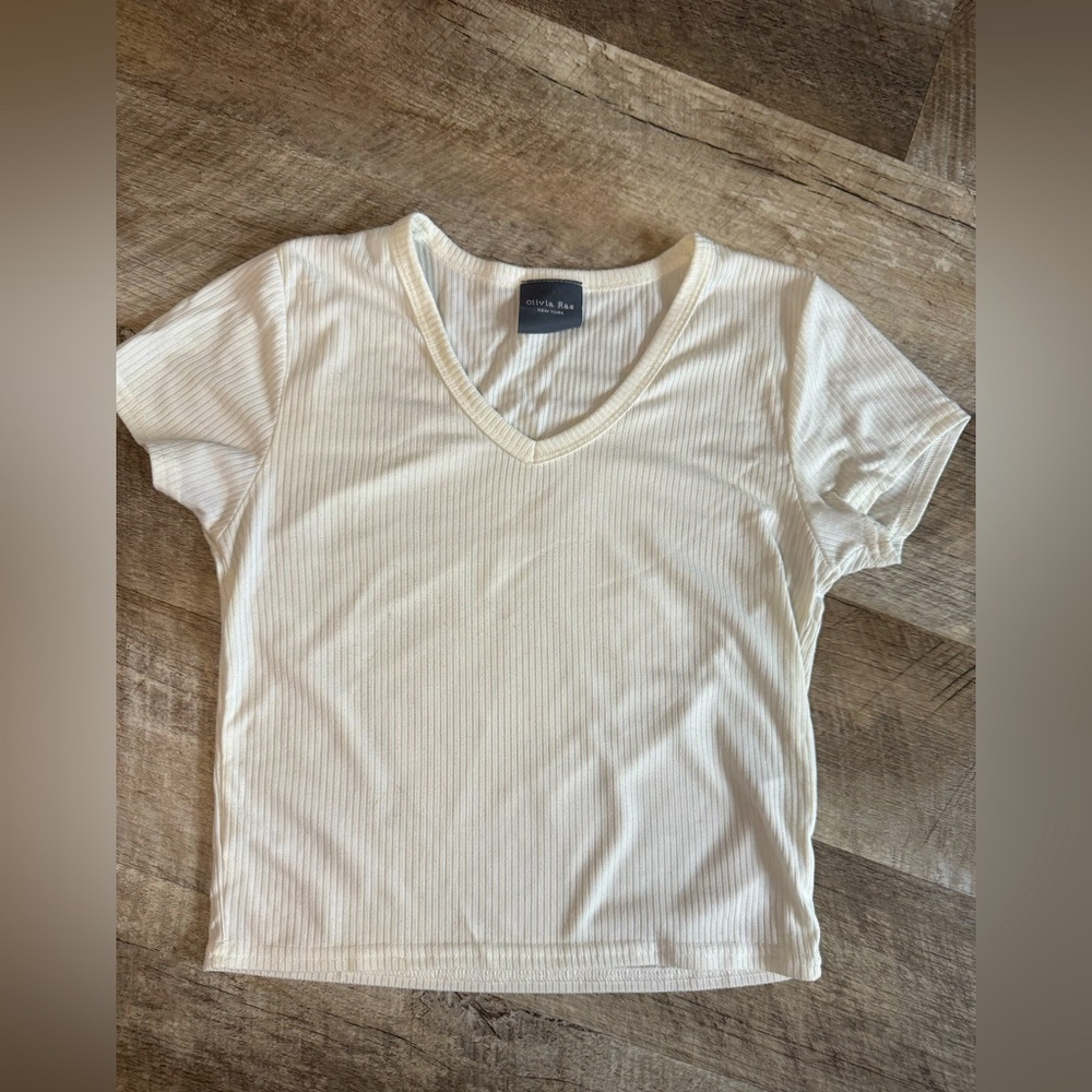 Olivia Rae size XS short sleeve skinny ribbed t-shirt